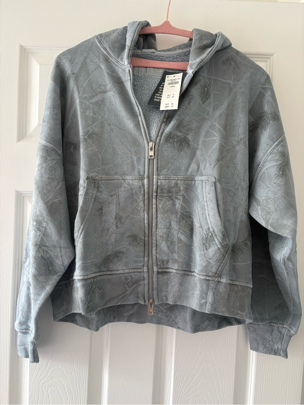 Abercrombie & Fitch blue camo  Zip Hoodie